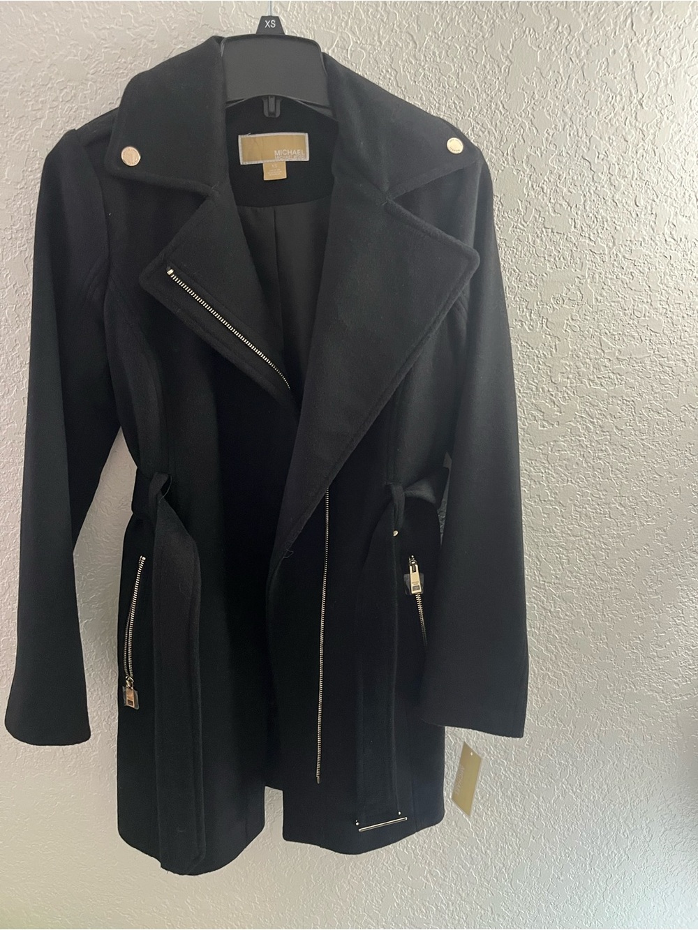 Michael Michael Kors Women's Black Belted Coat